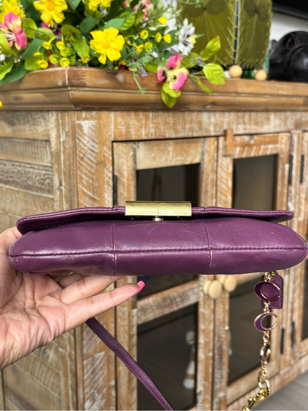 💜🎲Y2k COACH Kristin Large Wristlet Mini Bag🎲💜 - Picture 4 of 9